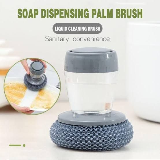 2 in 1 Soap Dispensing Palm  Brush