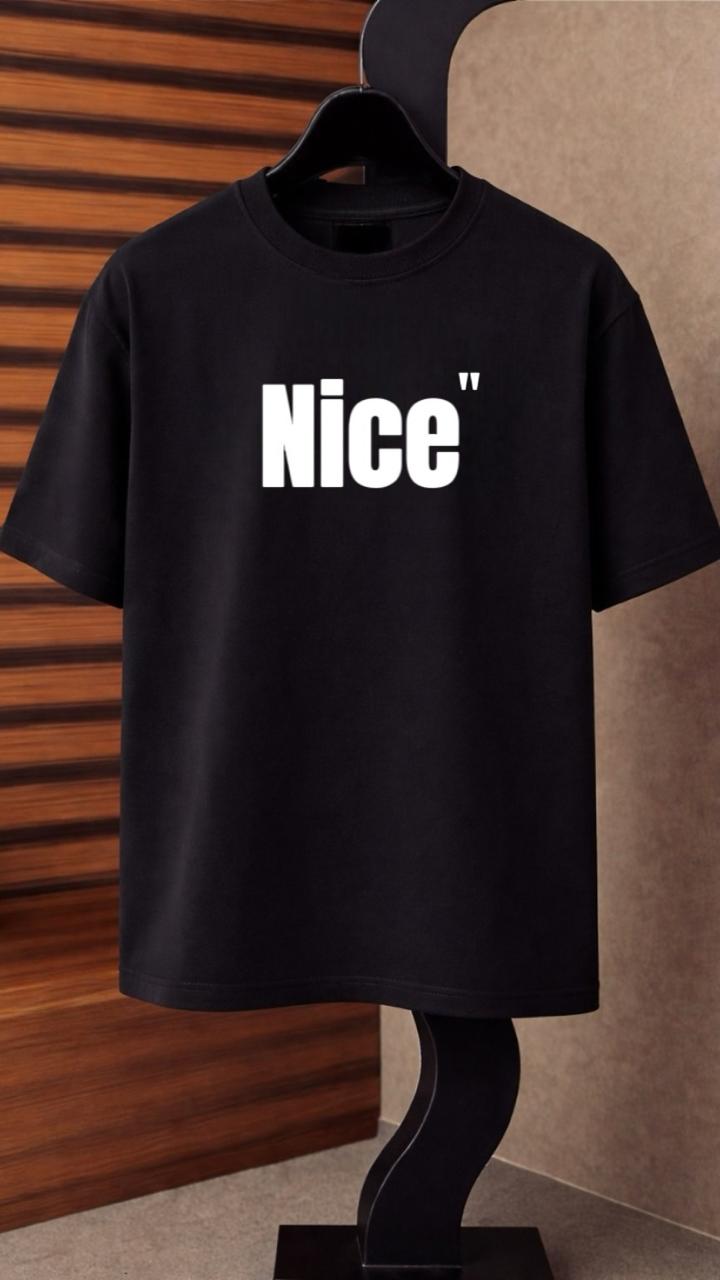 Nice'' Drop Shoulder T-shirt by Fine Fits