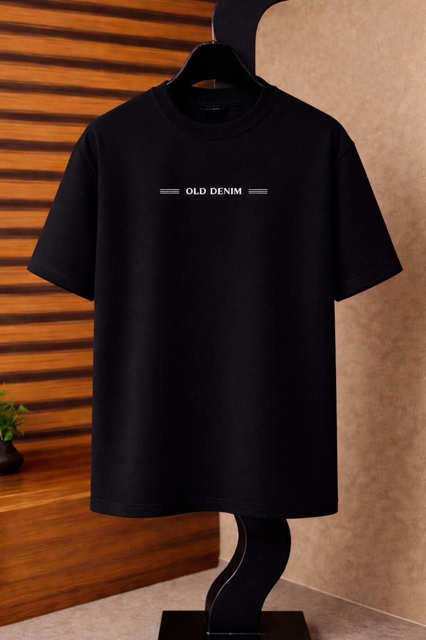 "Old Denim" Drop-Shoulder T-Shirt by Fine Fits