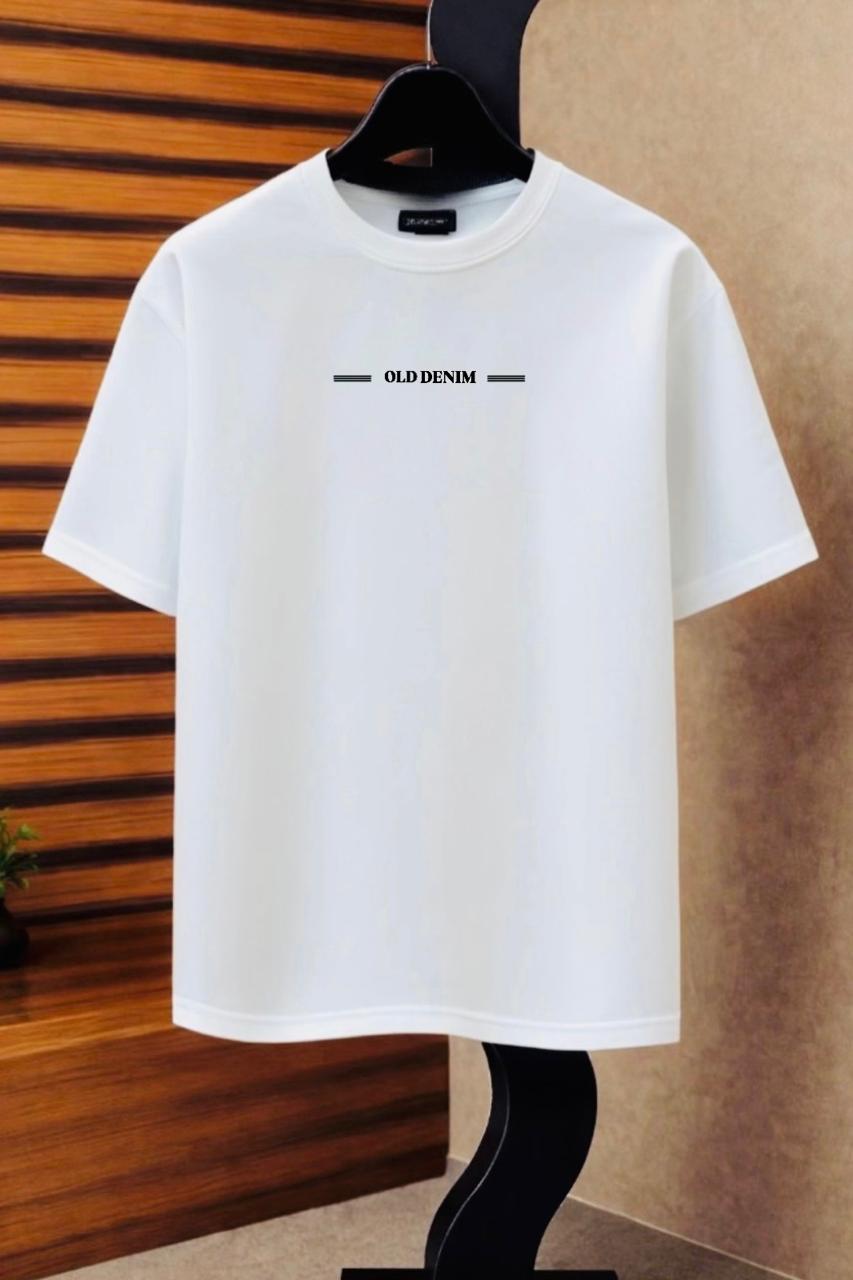 "Old Denim" Drop-Shoulder T-Shirt by Fine Fits