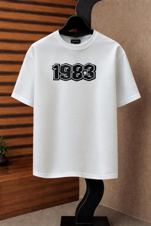 "1983" Drop-Shoulder T-Shirt by Fine Fits