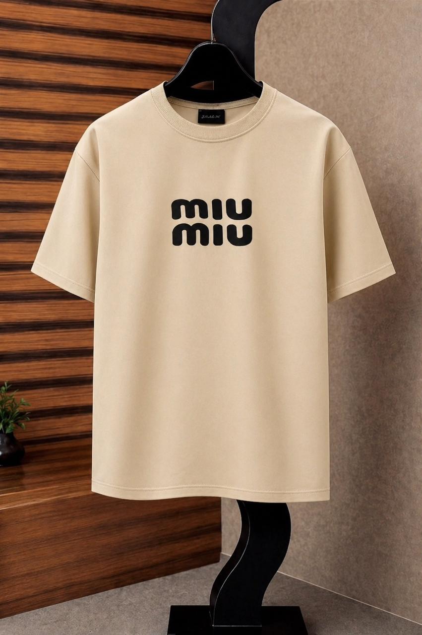 Premium "MIU MIU" Drop-Shoulder T-Shirt by Fine Fits