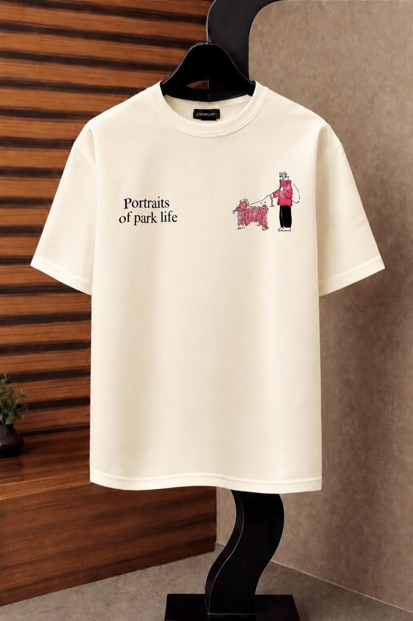 "Portrait" Drop-Shoulder T-Shirt by Fine Fits