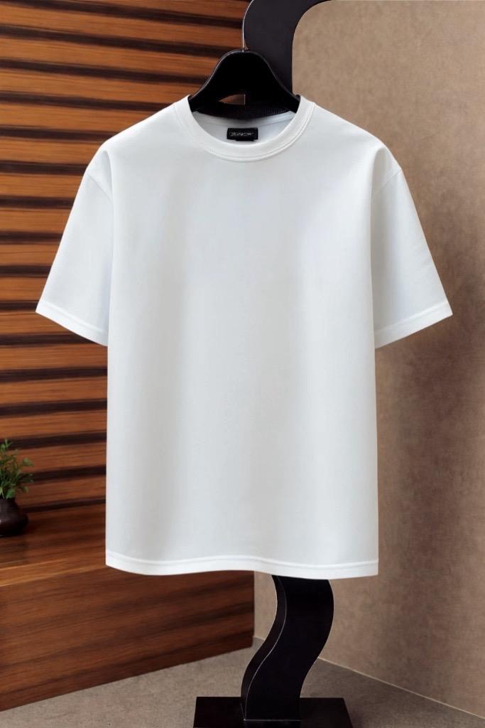 Premium Plain Drop Shoulder T-shirt by Fine Fits