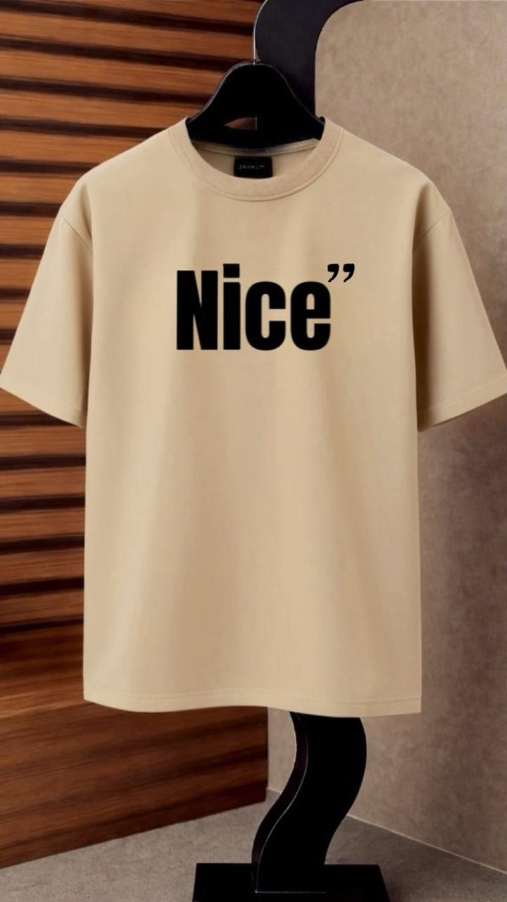 Nice'' Drop Shoulder T-shirt by Fine Fits