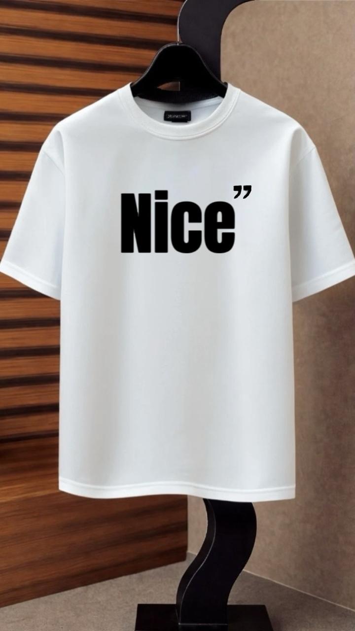 Nice'' Drop Shoulder T-shirt by Fine Fits