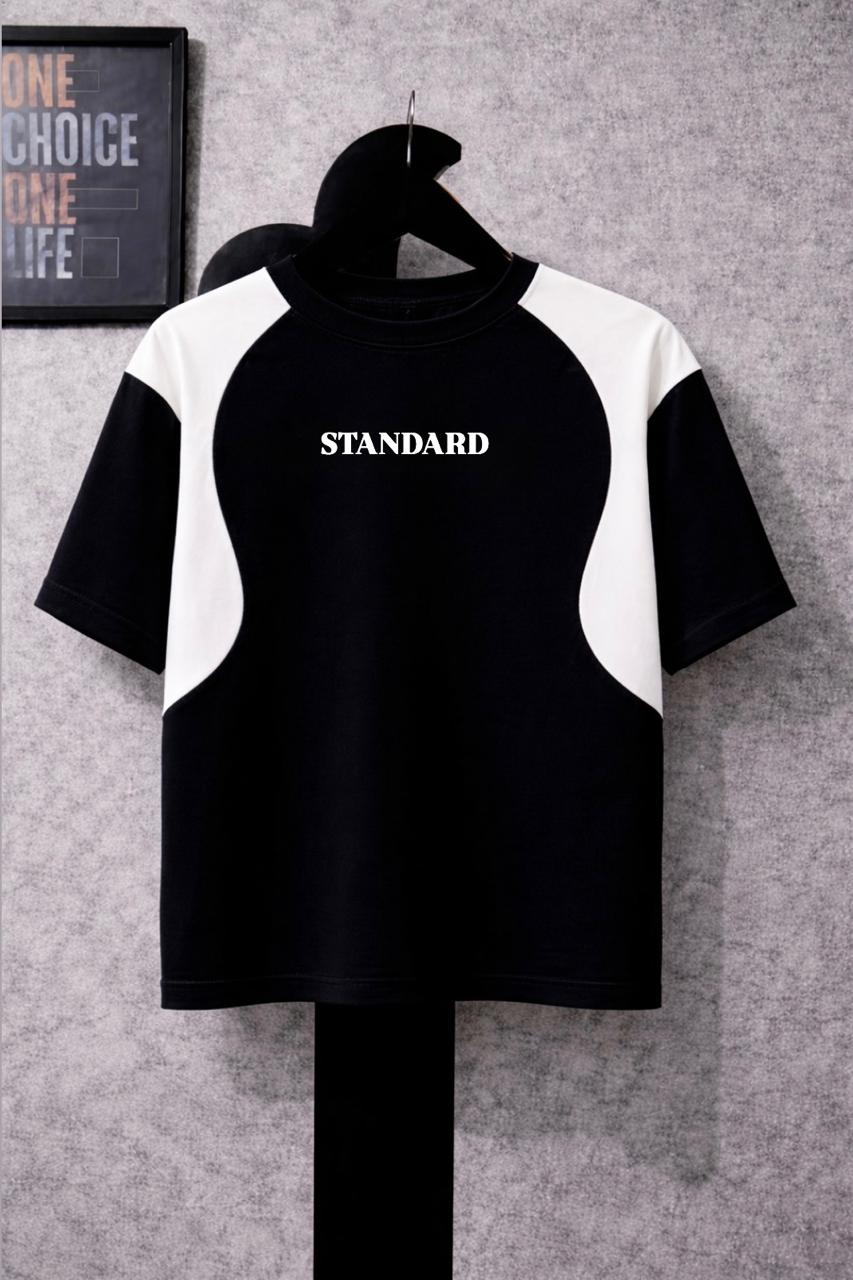 "STANDARD" Round Panel Oversized T-shirt