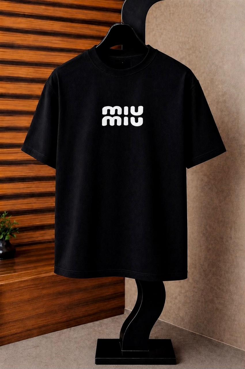 Premium "MIU MIU" Drop-Shoulder T-Shirt by Fine Fits