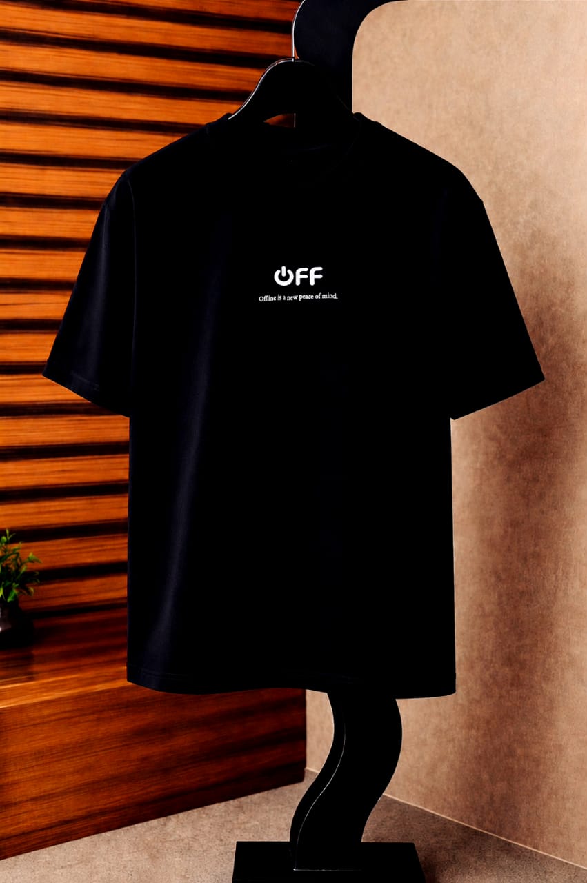 "OFF" Drop-Shoulder T-Shirt by Fine Fits