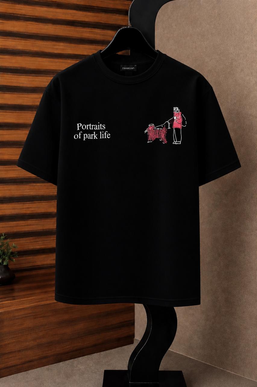 "Portrait" Drop-Shoulder T-Shirt by Fine Fits