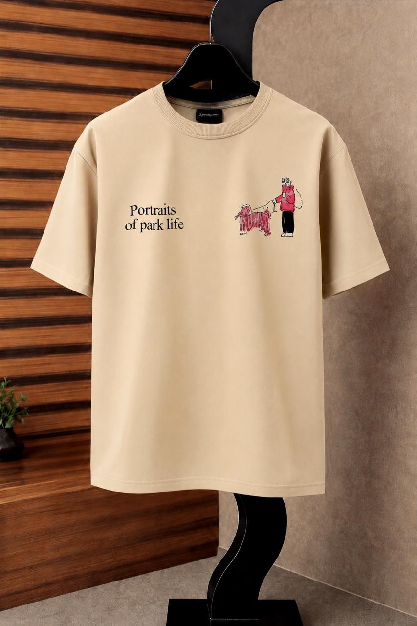 "Portrait" Drop-Shoulder T-Shirt by Fine Fits