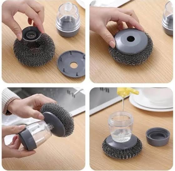 2 in 1 Soap Dispensing Palm  Brush