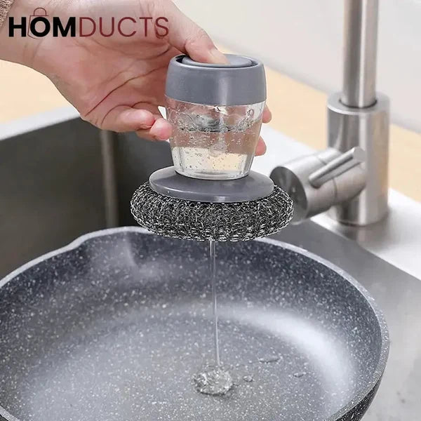 2 in 1 Soap Dispensing Palm  Brush