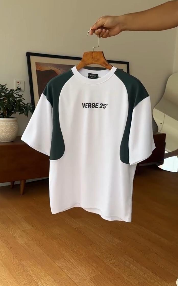 MAFx25' Double Shade Down shoulder T-shirt - MAF Collections