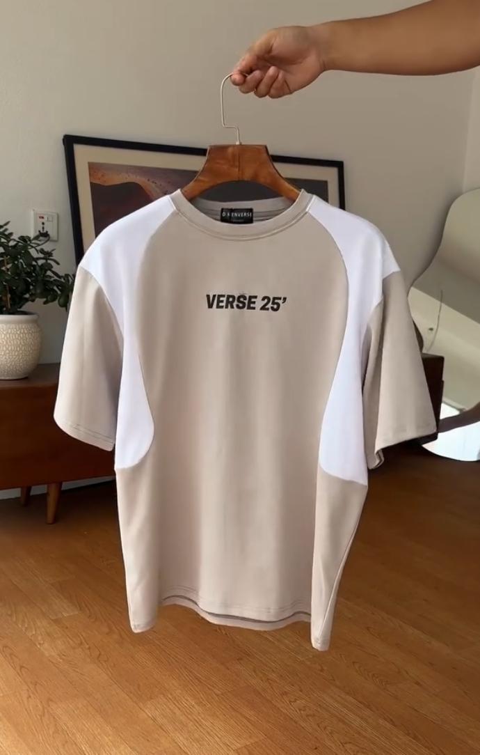 MAFx25' Double Shade Down shoulder T-shirt - MAF Collections