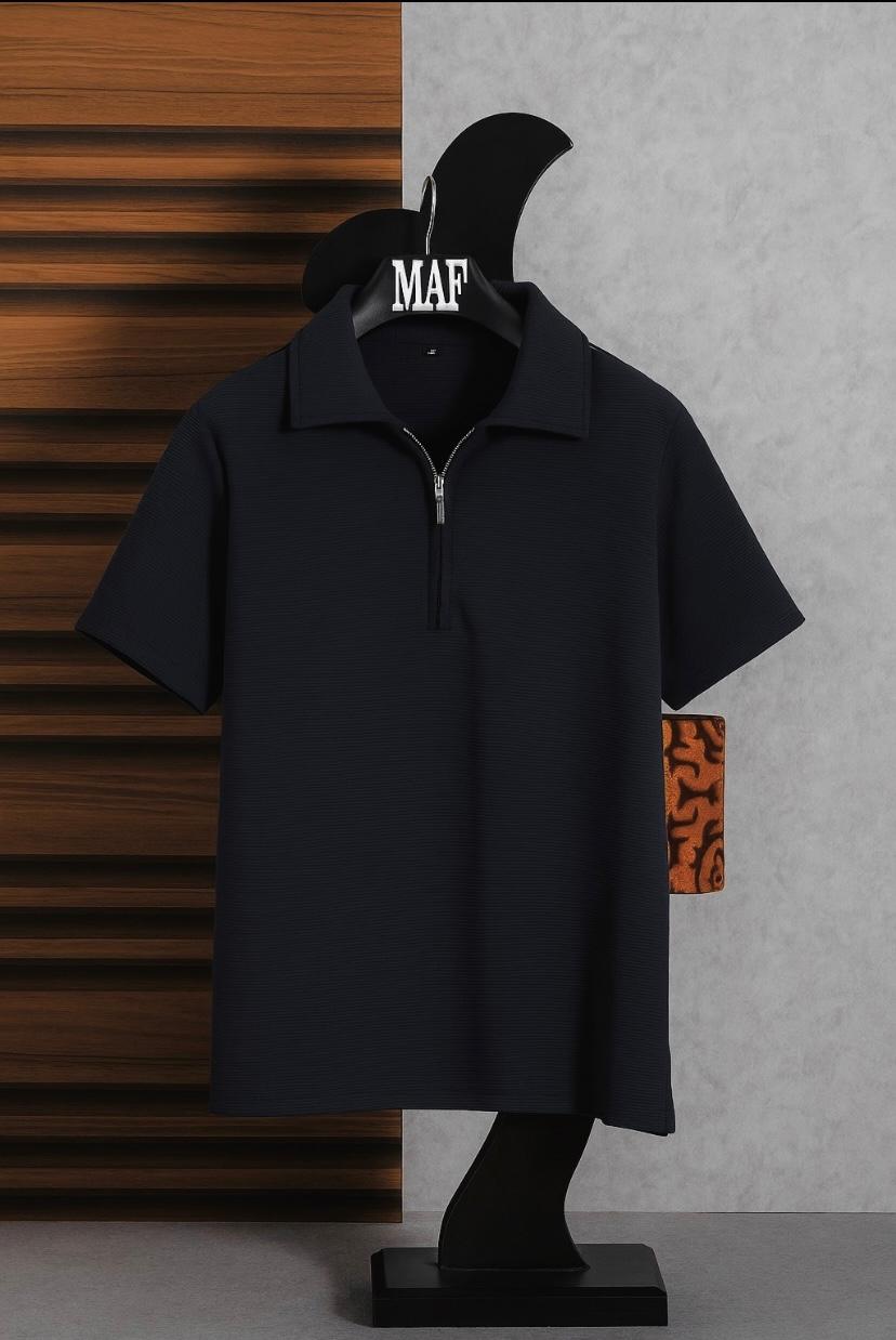 Zip - Up Polo T-shirt by MAF - MAF Collections