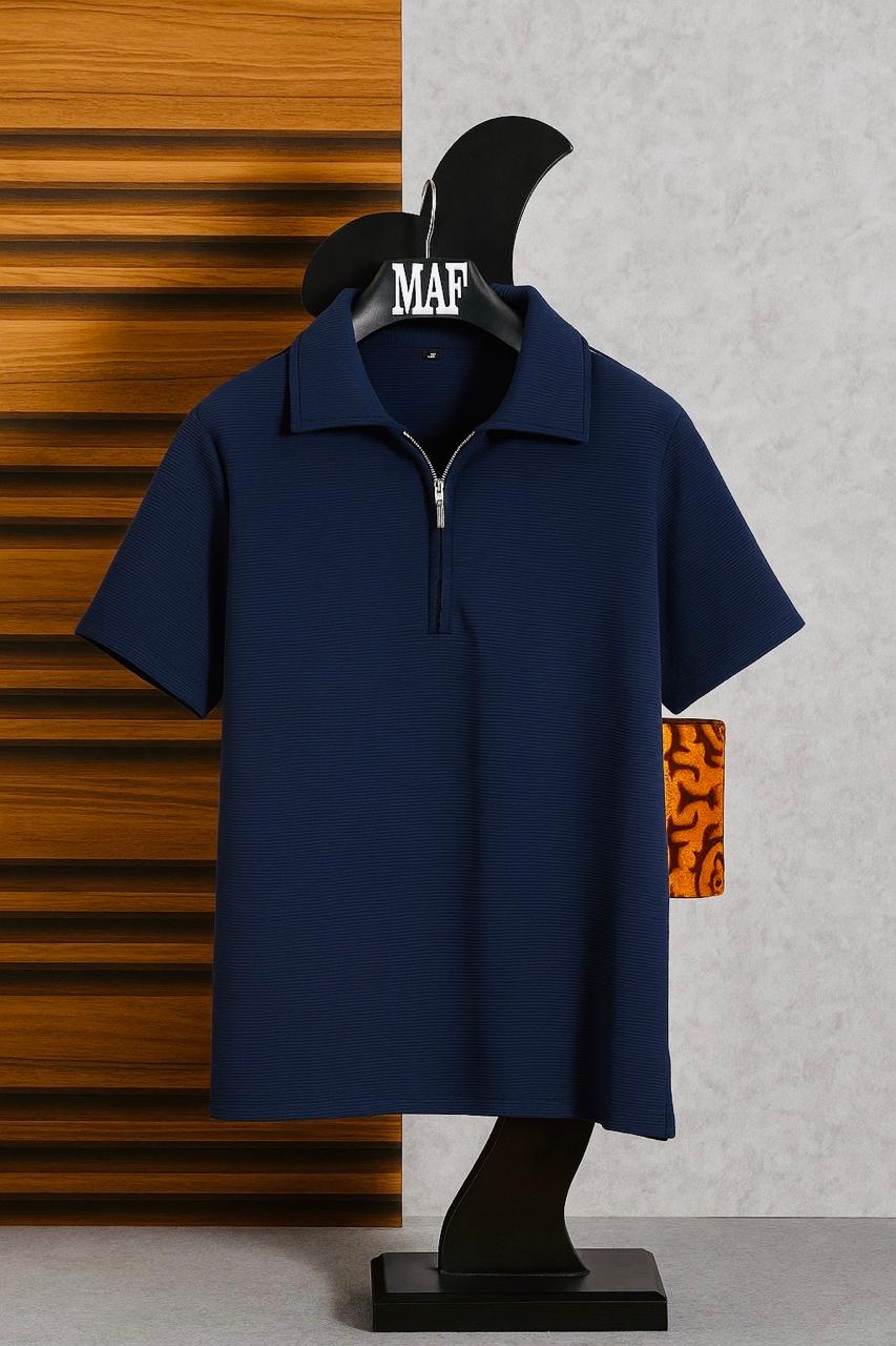 Zip - Up Polo T-shirt by MAF - MAF Collections