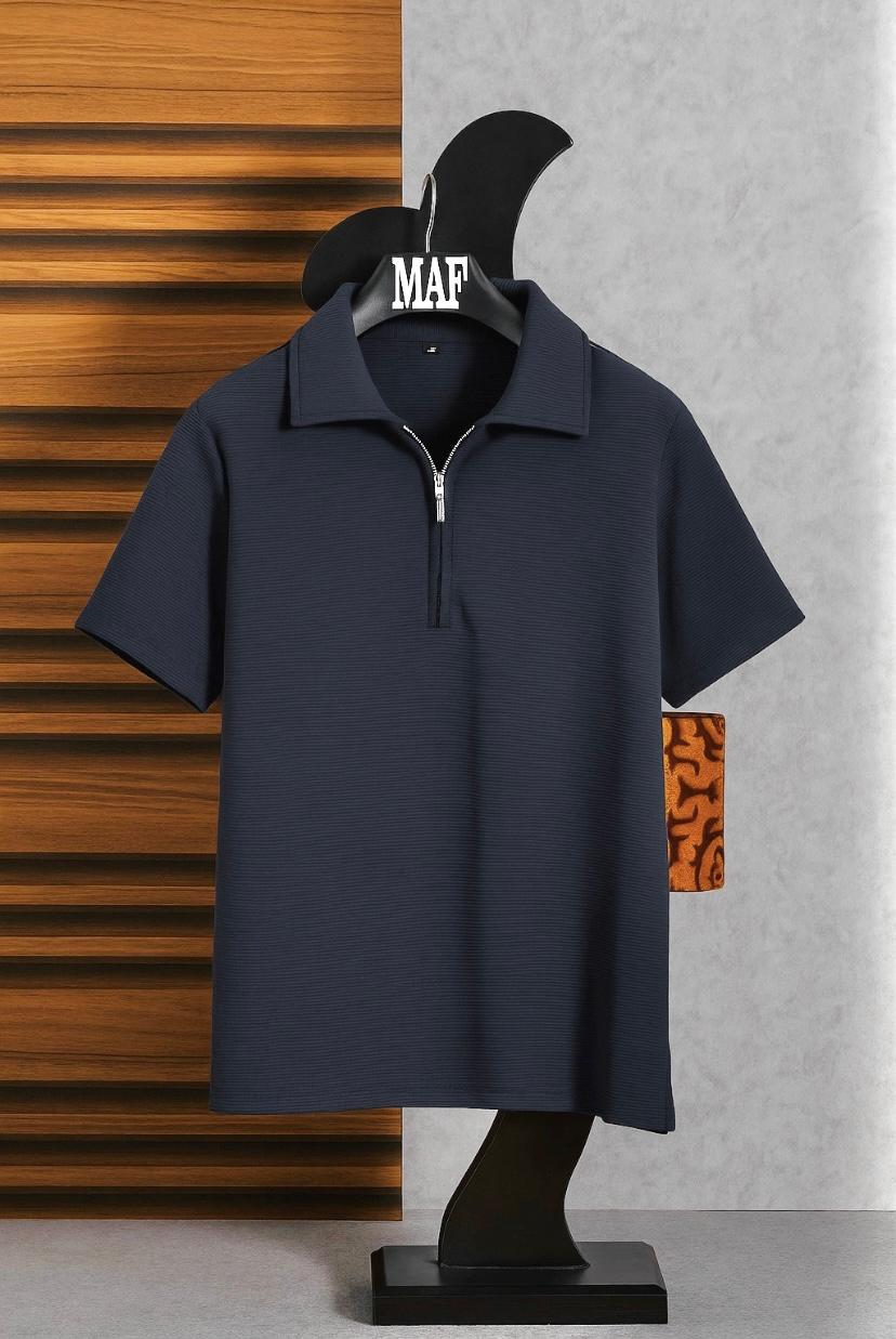 Zip - Up Polo T-shirt by MAF - MAF Collections