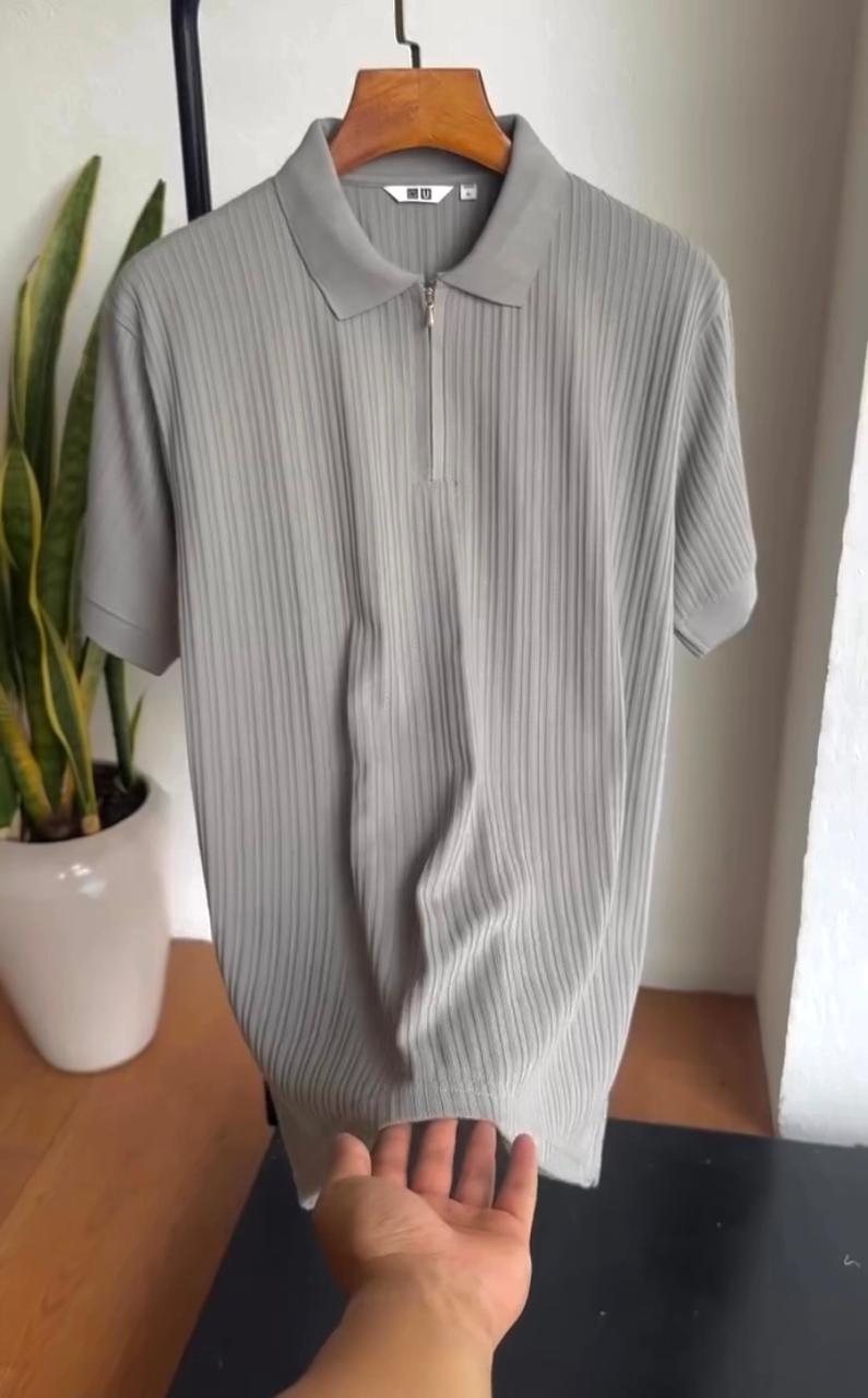 Zip - Up Polo T-shirt by MAF - MAF Collections